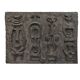 Sculptural anthropomorphic bas-relief by Venija Vučinić in plaster.