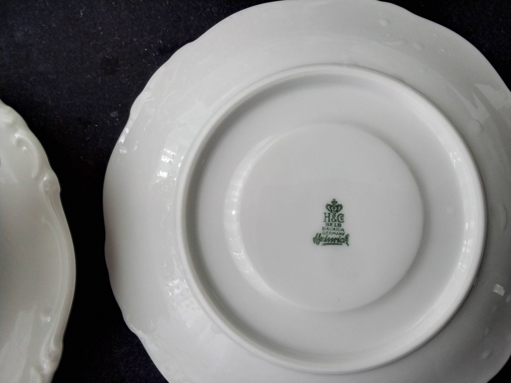 White porcelain tea service from Bavaria Heinrich H&G