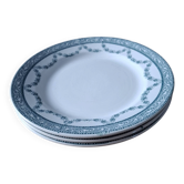 Lot de 3 assiettes plates terre de fer