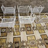 Set of 6 chairs and 1 rocking chair Rio by Emu 1960