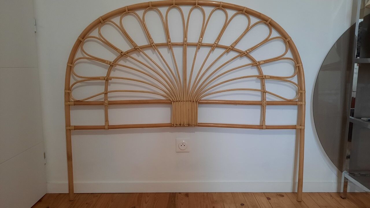 Rattan headboard