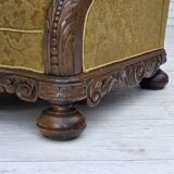 1960s, Danish armchair, furniture wool, solid oak wood.