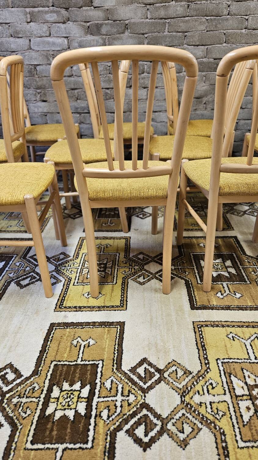 Set of 12 80s bistro chairs