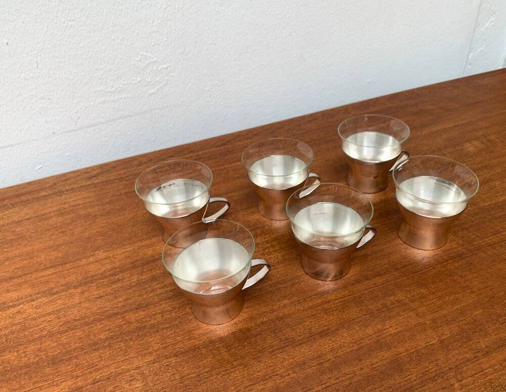 Mid-century German tea glasses by WMF, 1960s, set of 6.