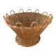 Corbeille osier vintage .