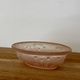 Art Deco soap dish, moulded glass, pink lilies of the valley.