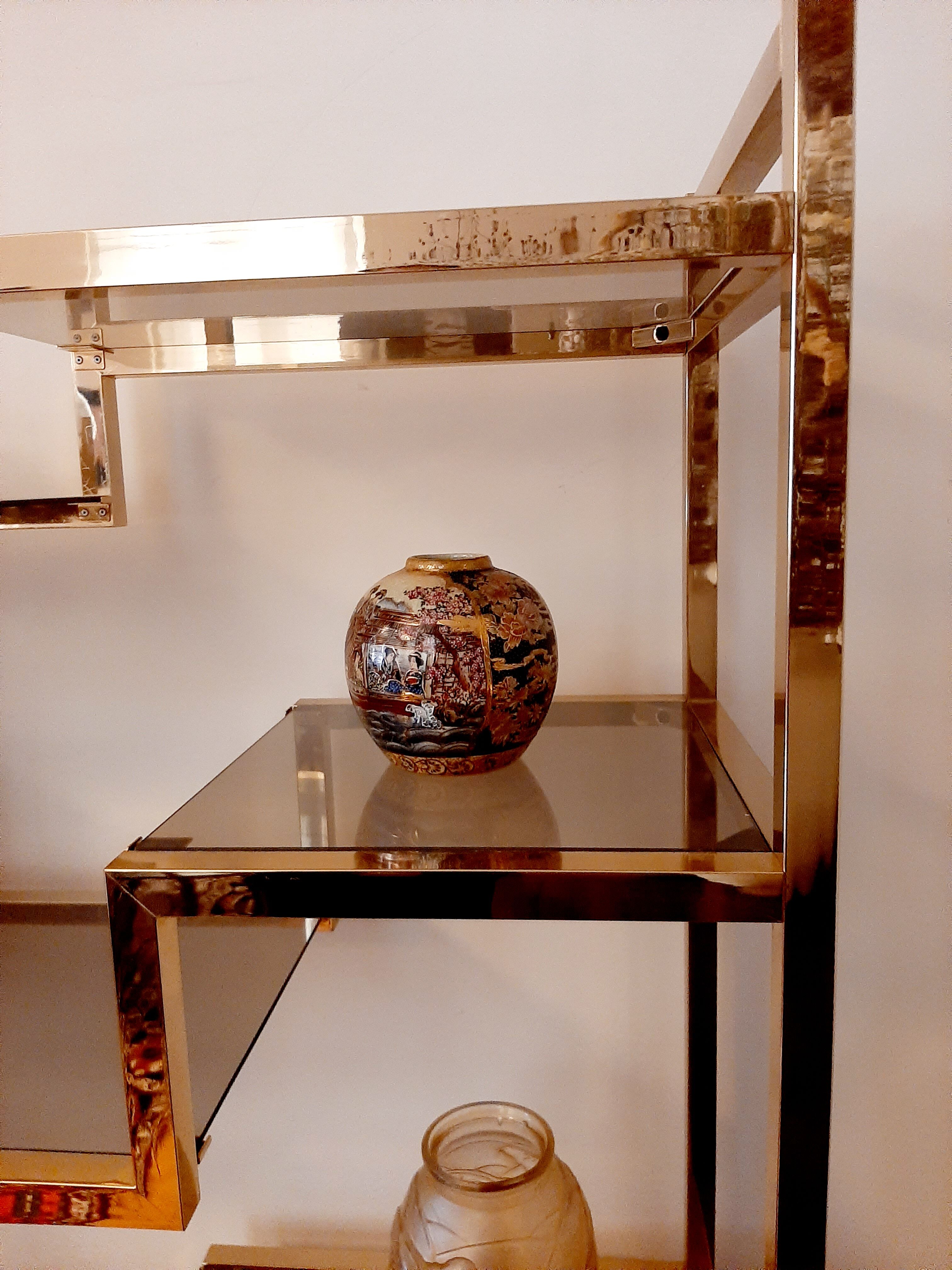 Vase ball cracked satsuma