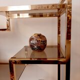 Vase boule craquelé satsuma