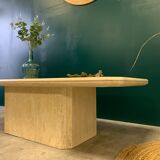 Coffee table in travertine