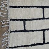 Berber rug in natural wool 250cmx100cm