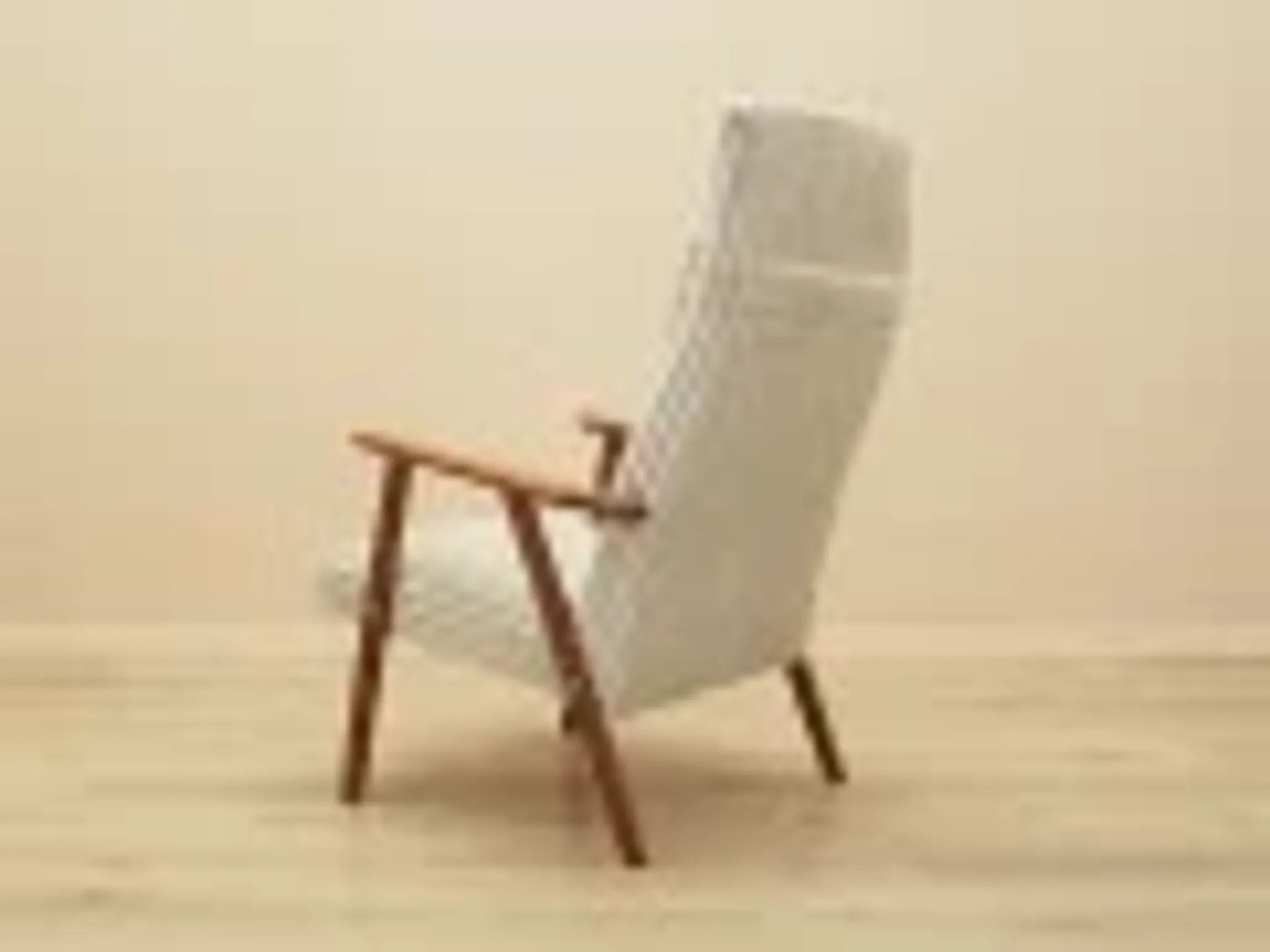 Danish teak lounge chair with new velour upholstery, 1960s