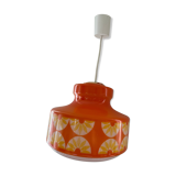 Orange opaline hanging