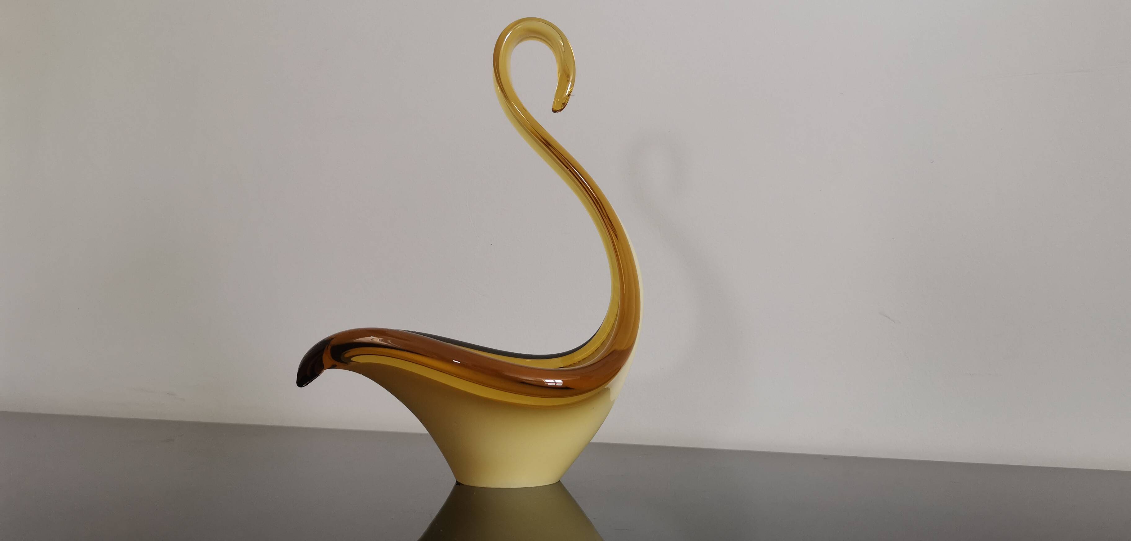 Swan pocket tray in Murano glass