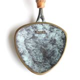 Austrian pocket tray in bronze and bamboo handle