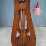 Side table with lyre base