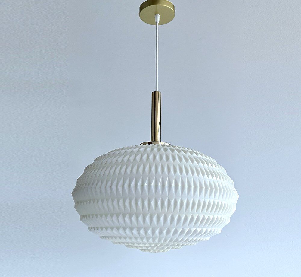 Vintage scandinavian pendant light , 1960s