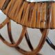 Oval rattan mirror 51 x 40 cm