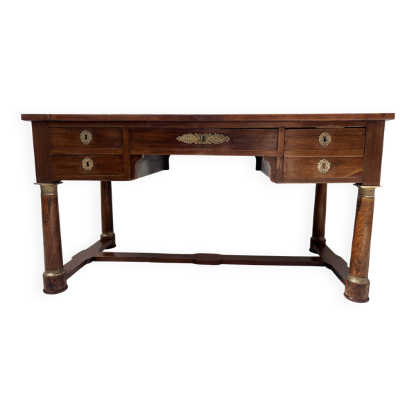 Bureau de style Empire en acajou et placage XIXieme siècle