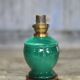 Vintage ceramic lamp, green Art Deco lamp, table lamp, freestanding lamp.