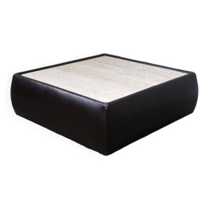 table basse avec cuir