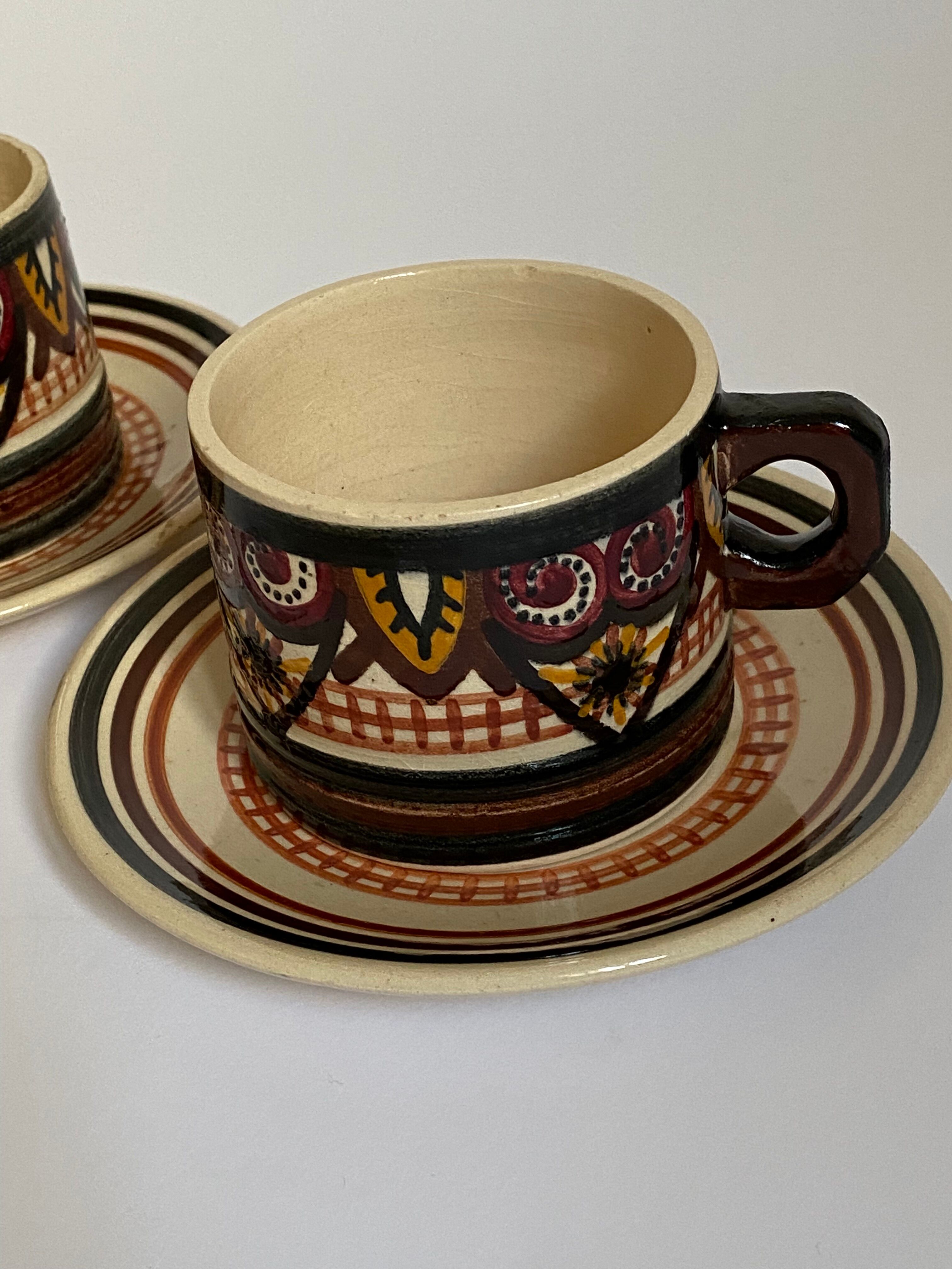 Trois tasses bretonnes Fouillen