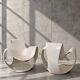 Pair of albatros armchairs - danielle quarante