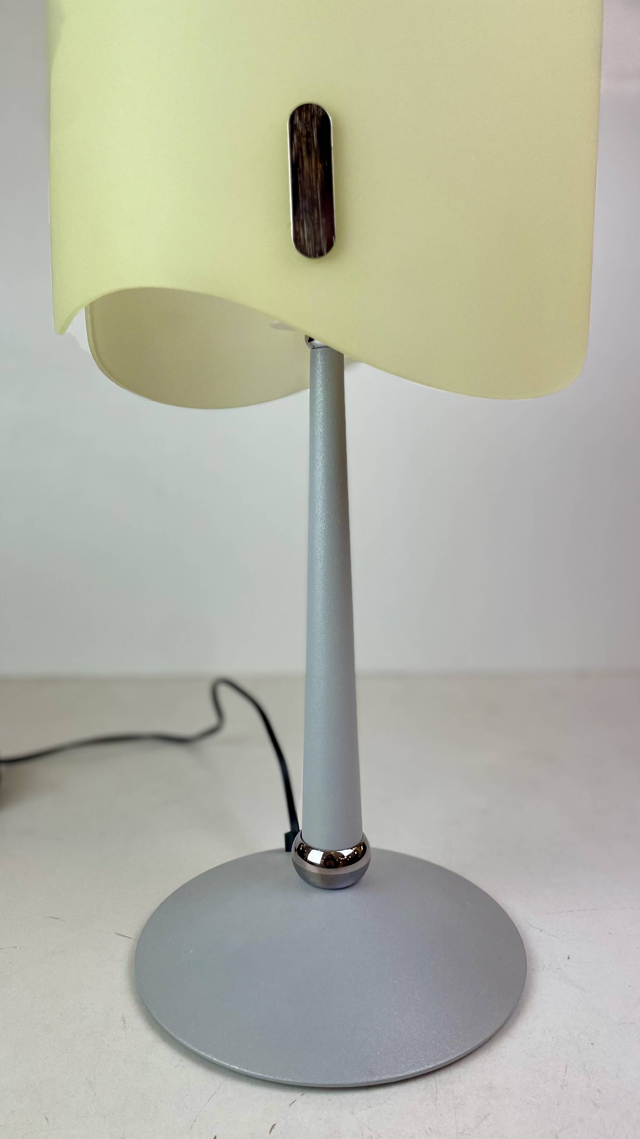 Italian Opaline Table Lamp, 1990s