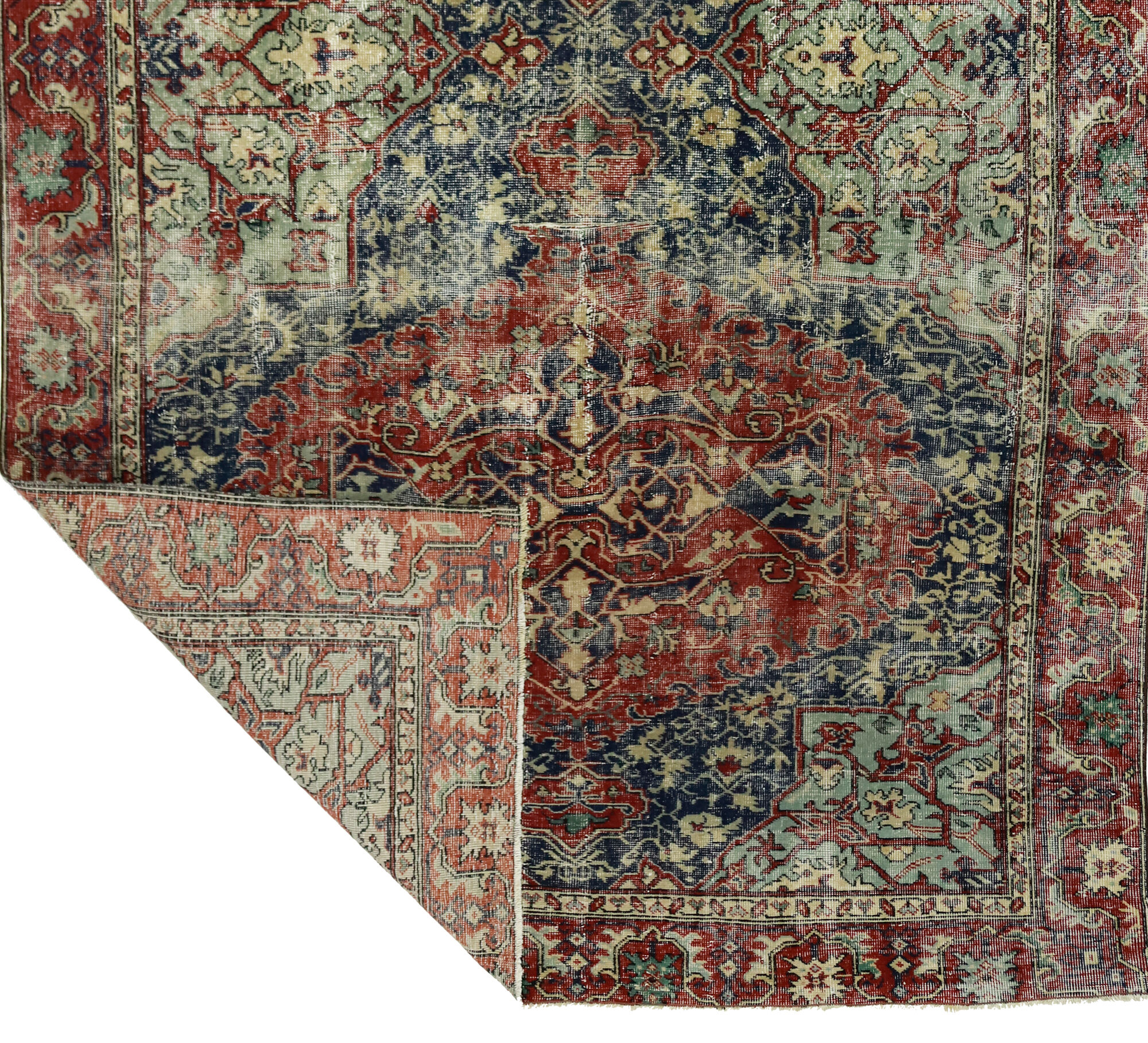 Anatolian handmade vintage rug 315 cm x 185 cm