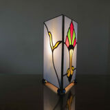 Art deco lamp in glass paste