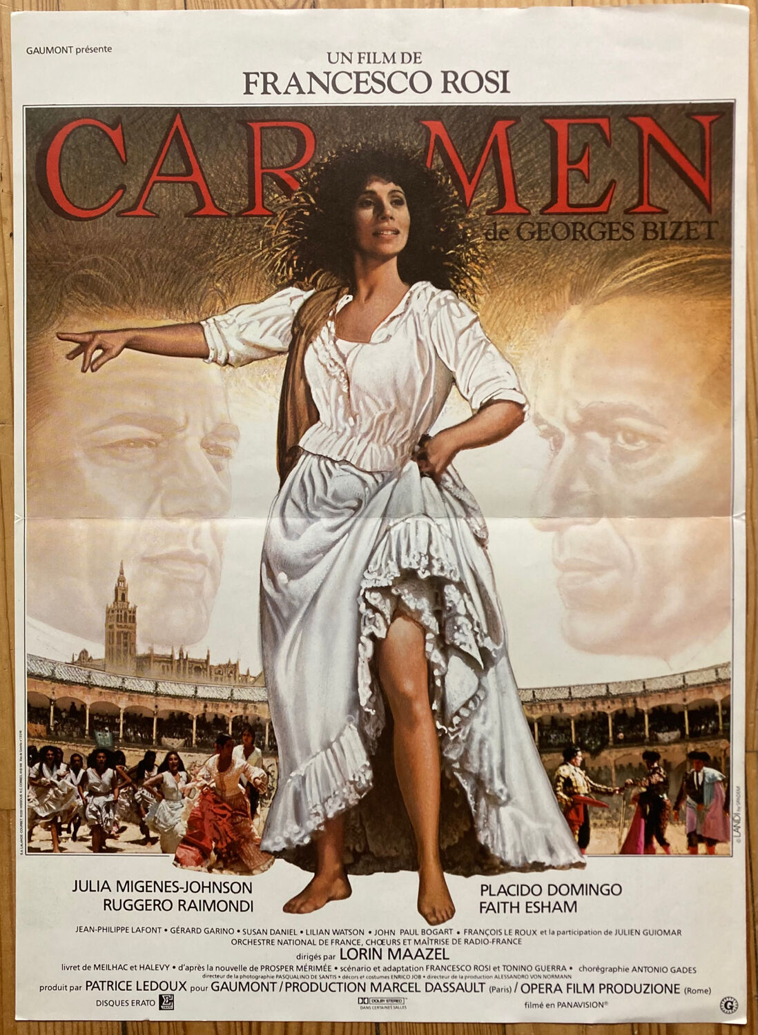 Original cinema poster "Carmen" Georges Bizet