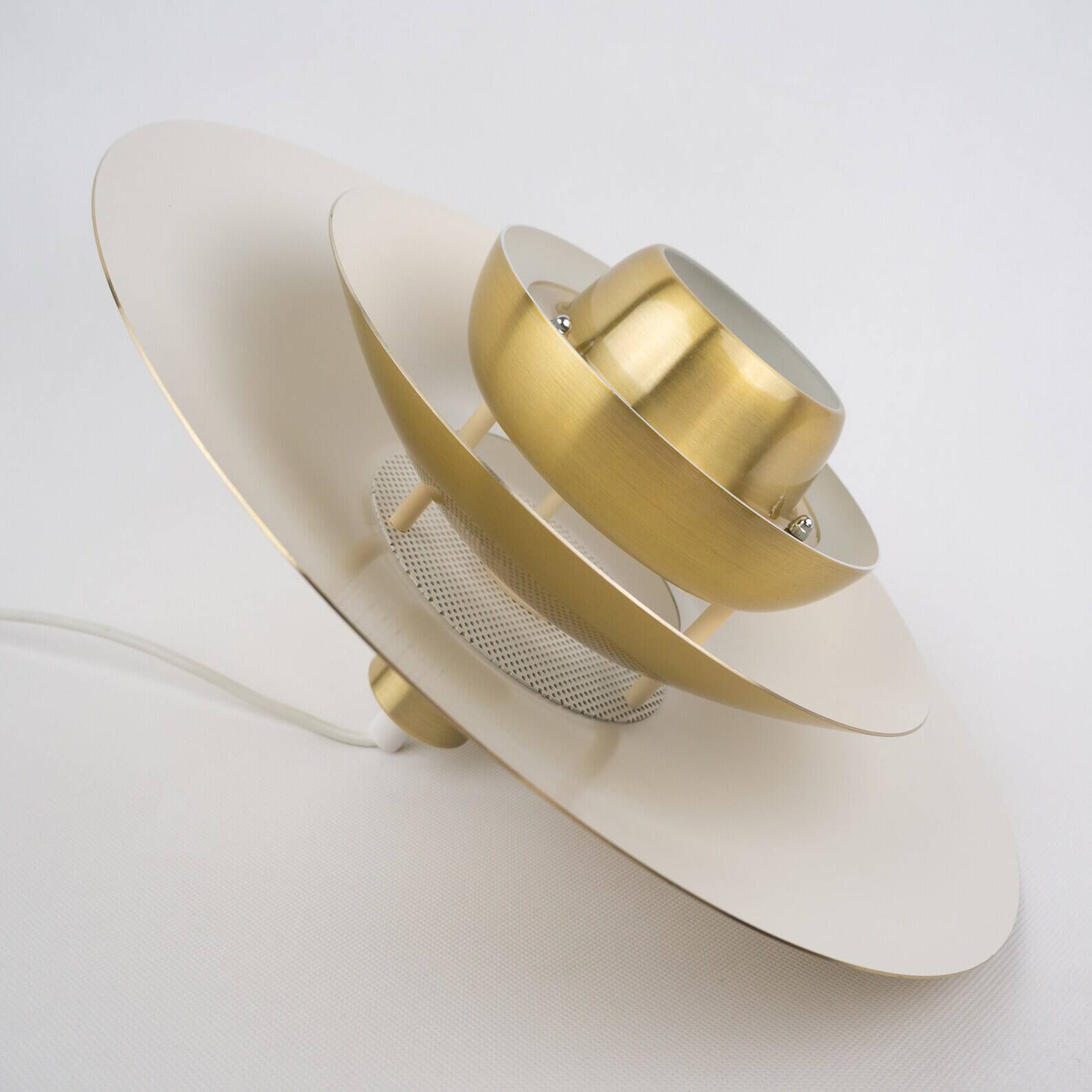 Danish vintage pendant lamp Dania by Kurt Wiborg, Jeka, 1980s