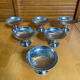Set of 6 Ice Cream Bowls GUY DEGRENNE Stainless Steel Made in France Vintage #E1