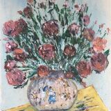Red bouquet painting