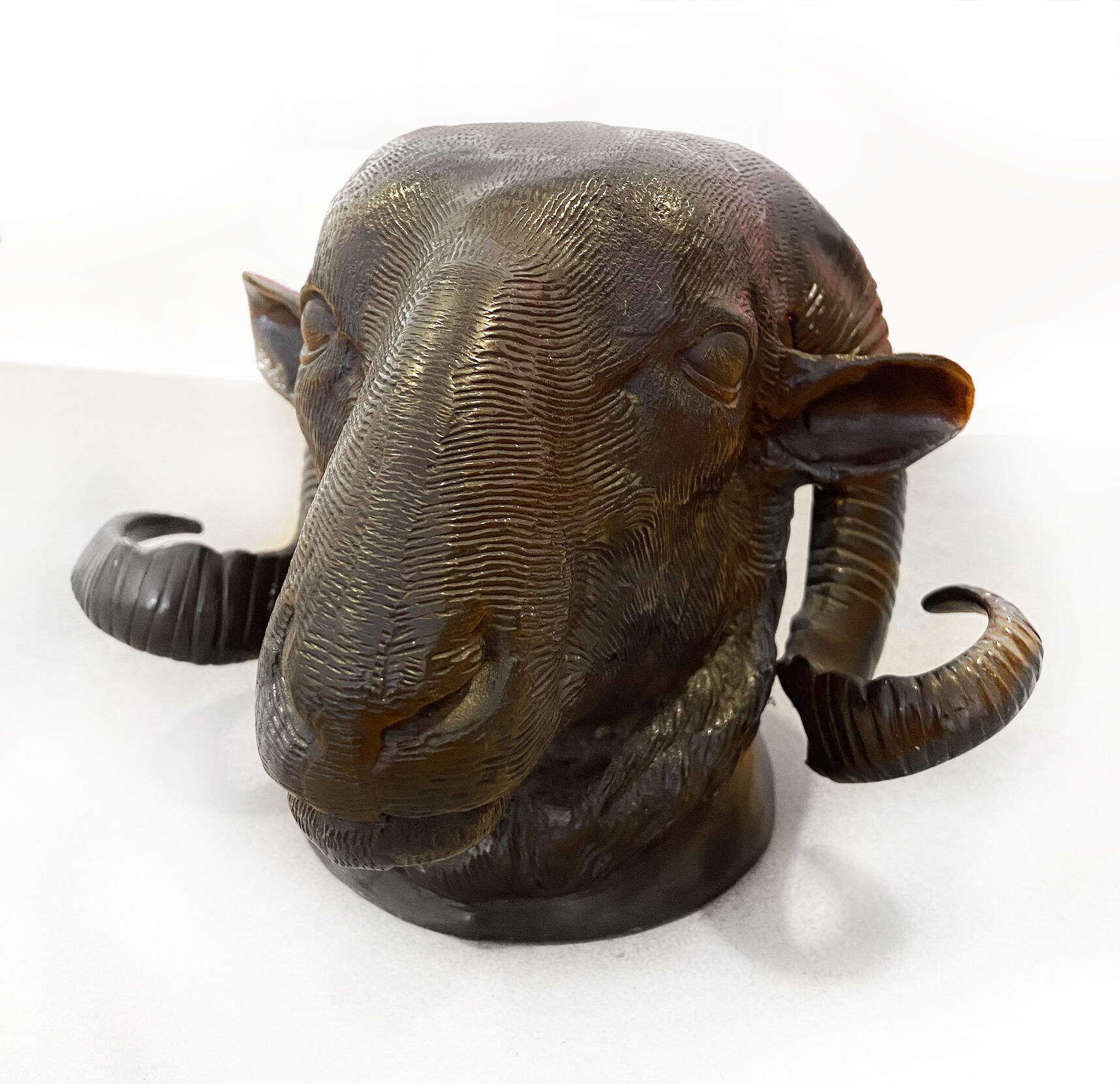 Bronze ram's head - 50s