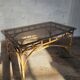 Table Dal Vera en bambou et rotin, design italien 1970