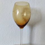 Set of 6 vintage crystal engraved glasses