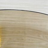 Set of 2 vintage oval dishes in Arcoroc "Shell" smoked glass France