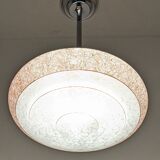 Art Deco XL pendant lamp in Clichy glass circa 1920