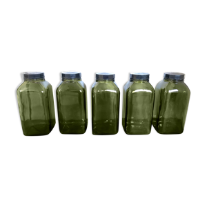 5 bocaux vintage 1l