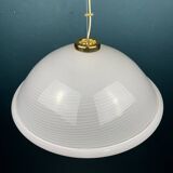 Large swirling Italian Murano glass pendant lamp, 1980s.