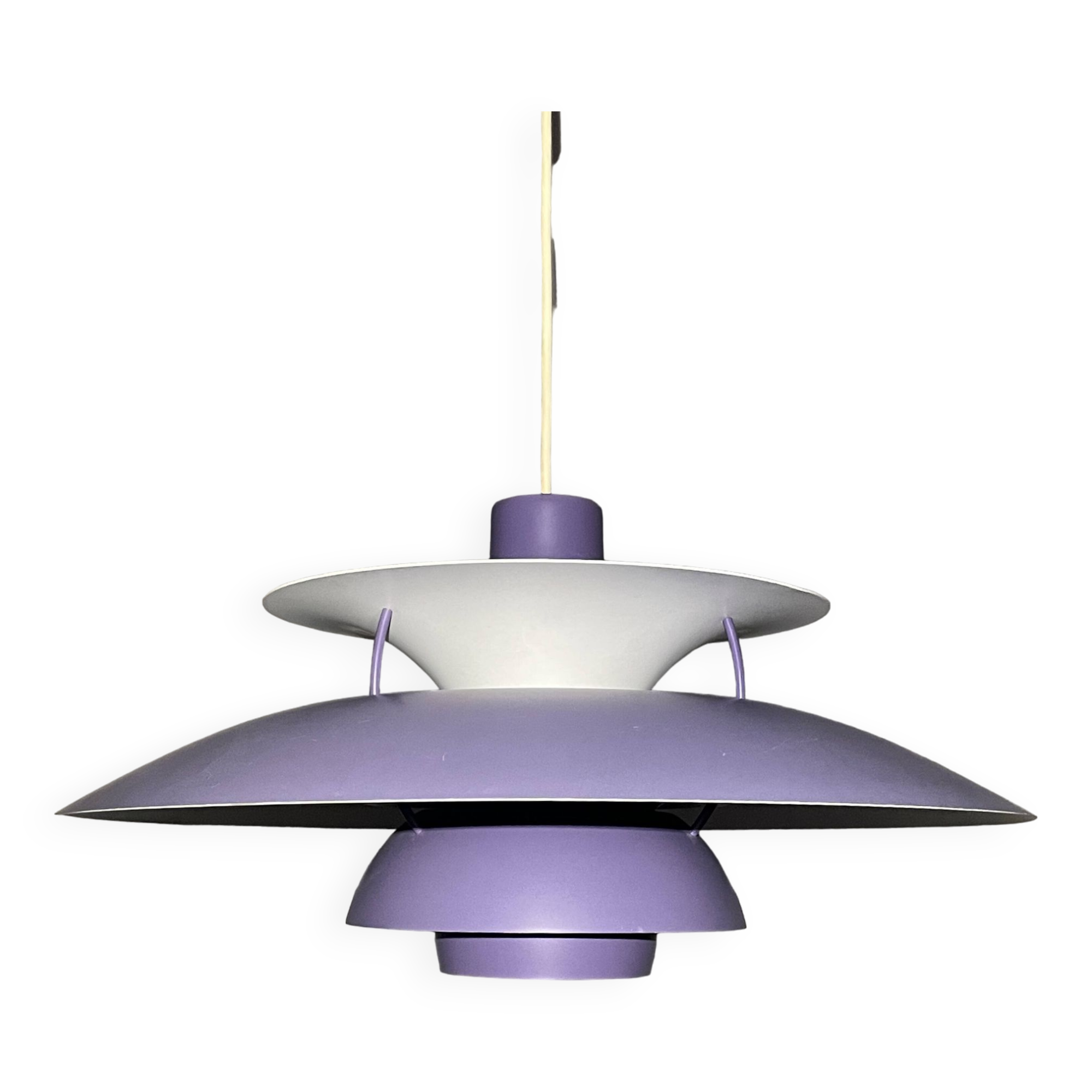 Ph5 Purple Pendant Lamp by Poul Henningsen for Louis Poulsen Denmark