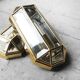 Set of geometric appliques metal 1970 s