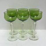 Set of 6 a glasses cristal Val Saint Lambert