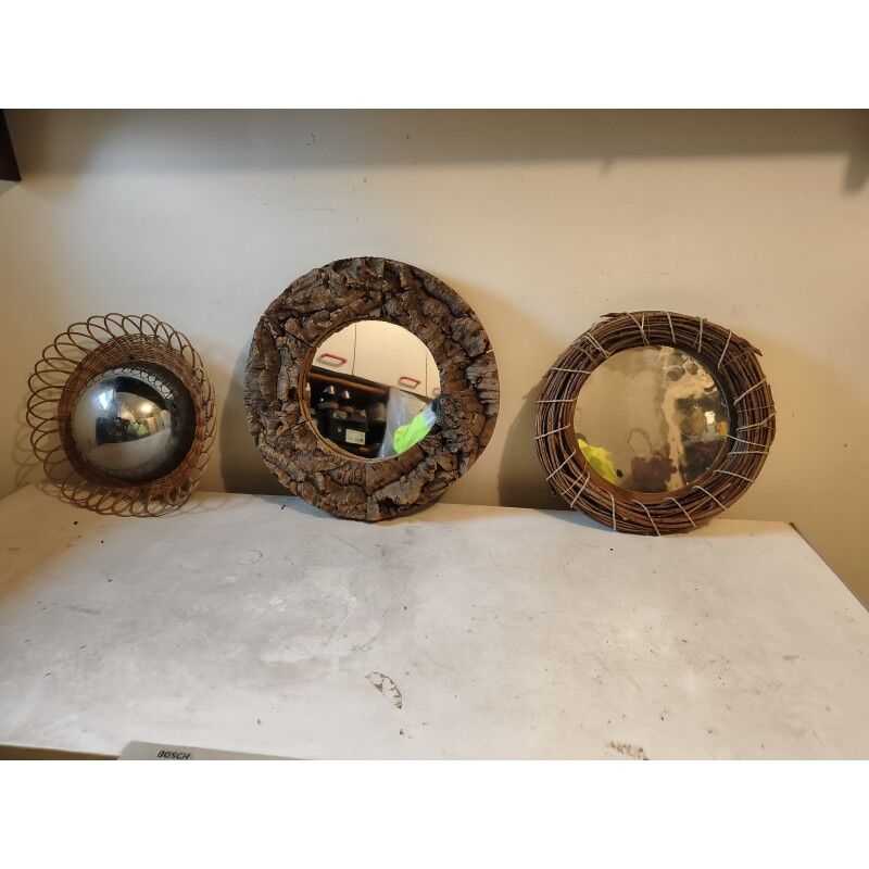 3 vintage mirrors from the 1970s