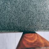 Mid Century Armchair Green Pillows Upholstery Living room armchair renovated