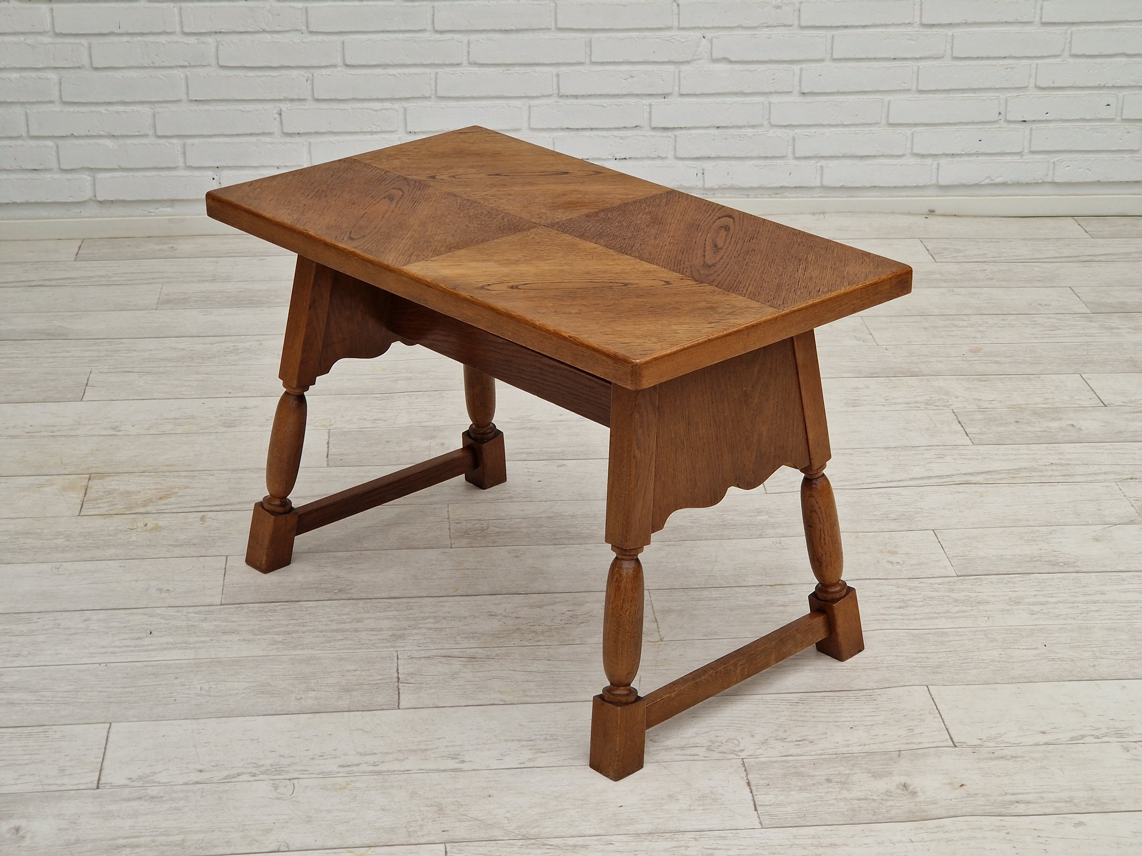 1950s, Danish design, oak wood coffee table, original condition.