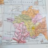 Old map of Gaul from 1928