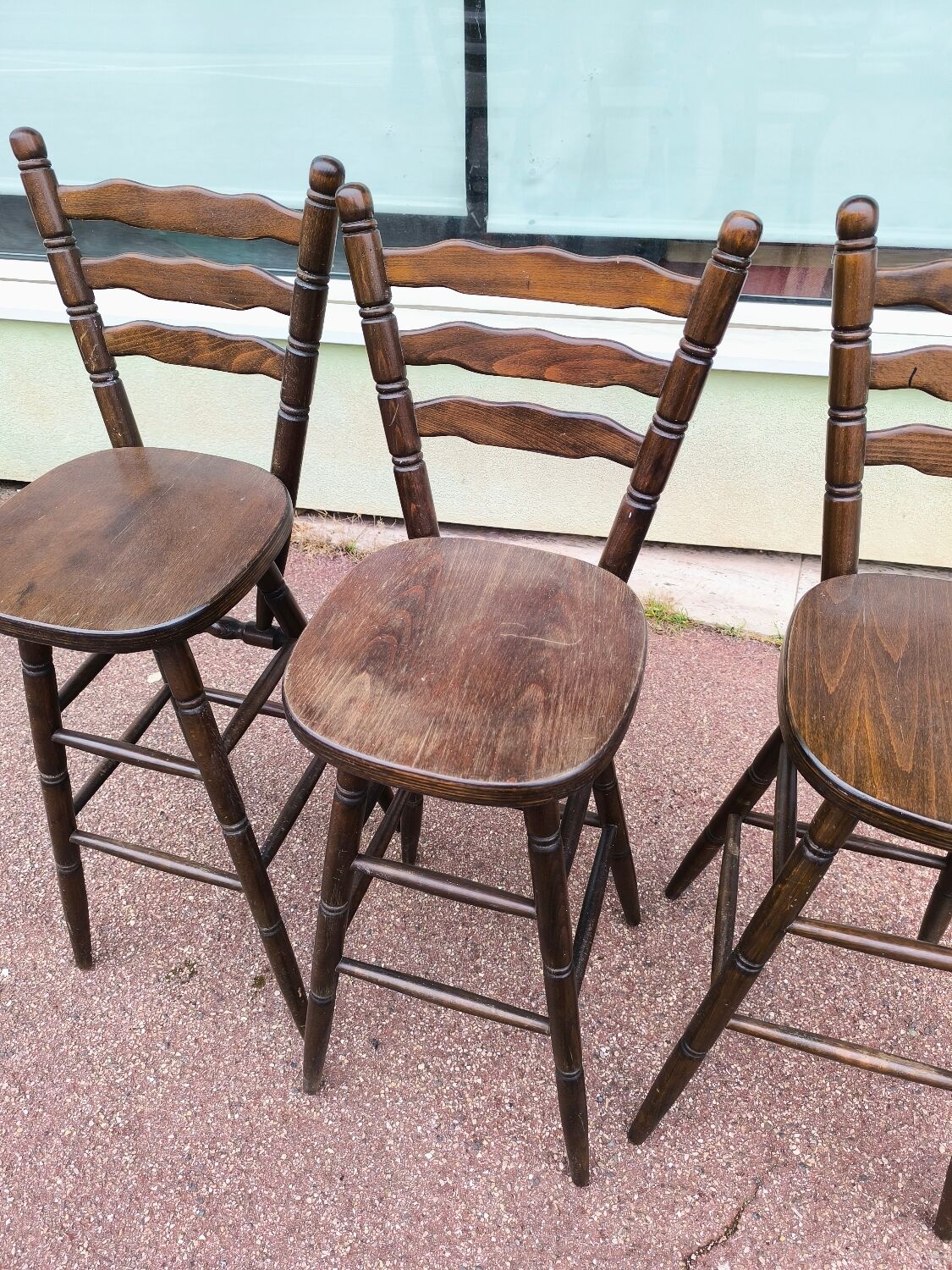 Set of 3 bistro bar stools