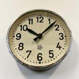 Industrial factory wall clock from Chronotechna, 1950s