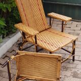 Rattan long chair